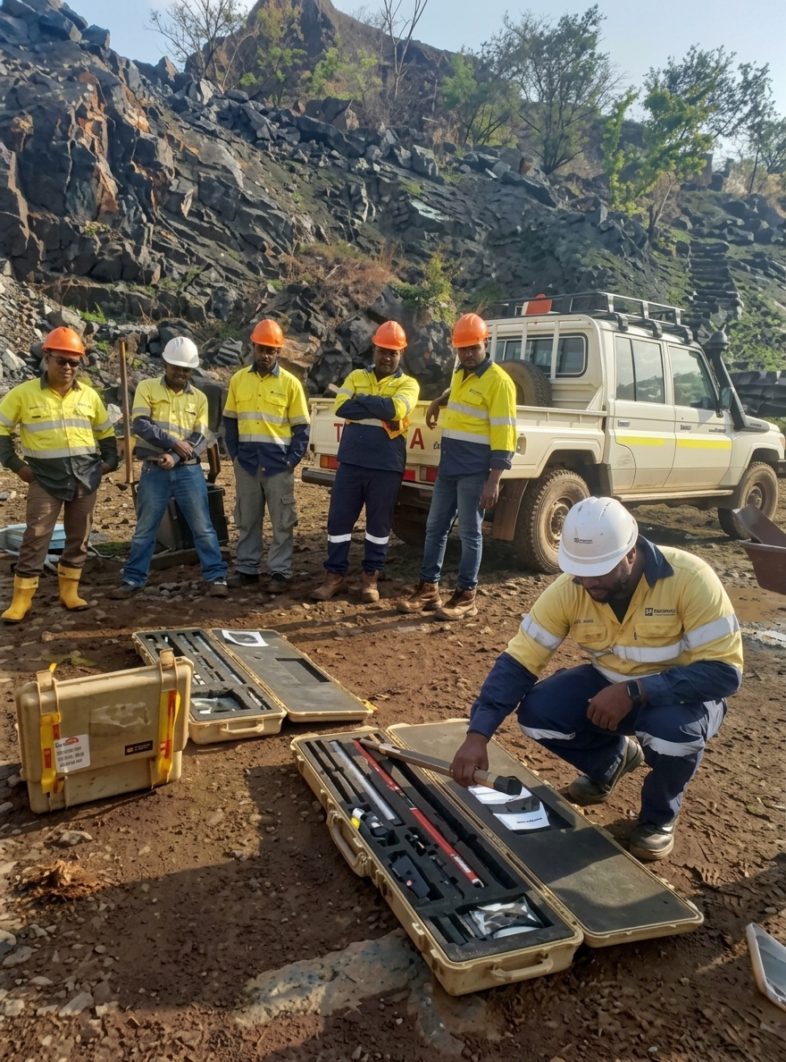 CESTOS drill crew on site